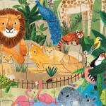 50 pc Crocodile Creek Flat House Puzzle - Zoo
